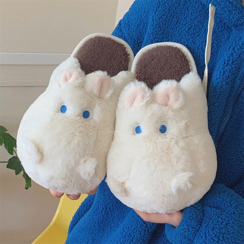 Snuggly Hippo Slippers